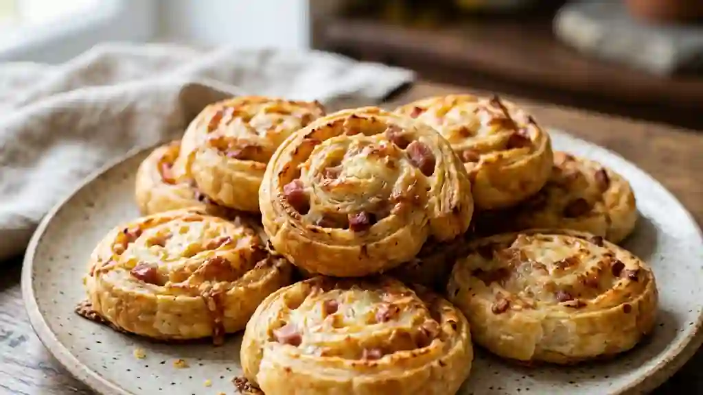 Sarcives dorées au jambon et fromage fondu - Photo de présentation