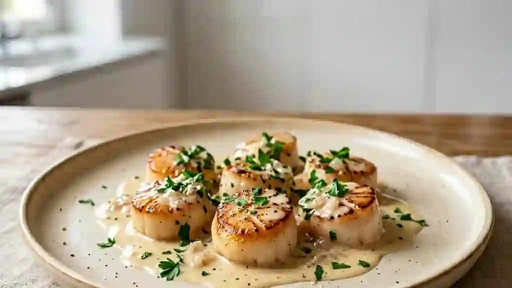 Saint-Jacques Crèmeuses au Vin Blanc - Photo de présentation