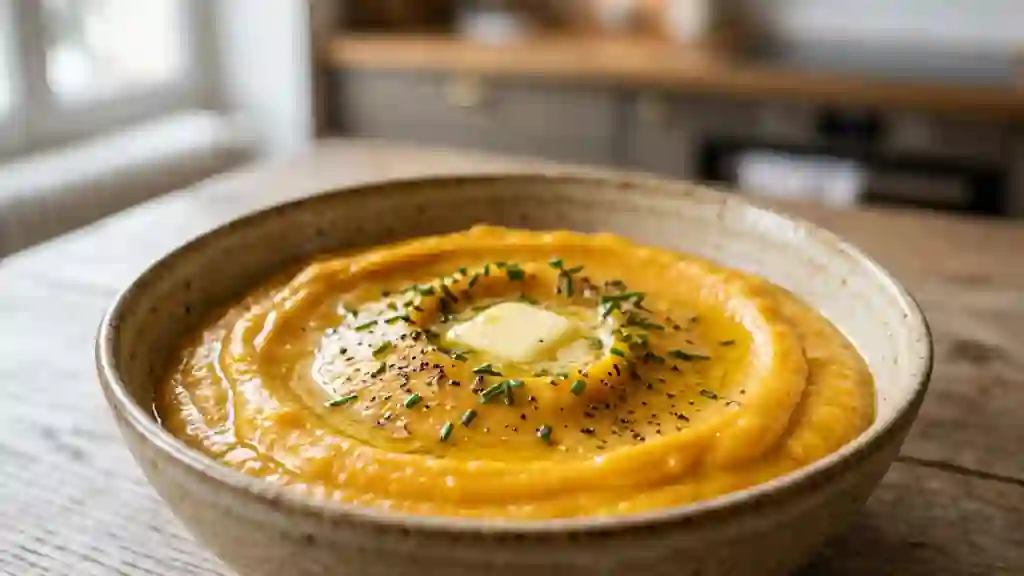Mousseline de carottes fondante à la muscade - Photo de présentation