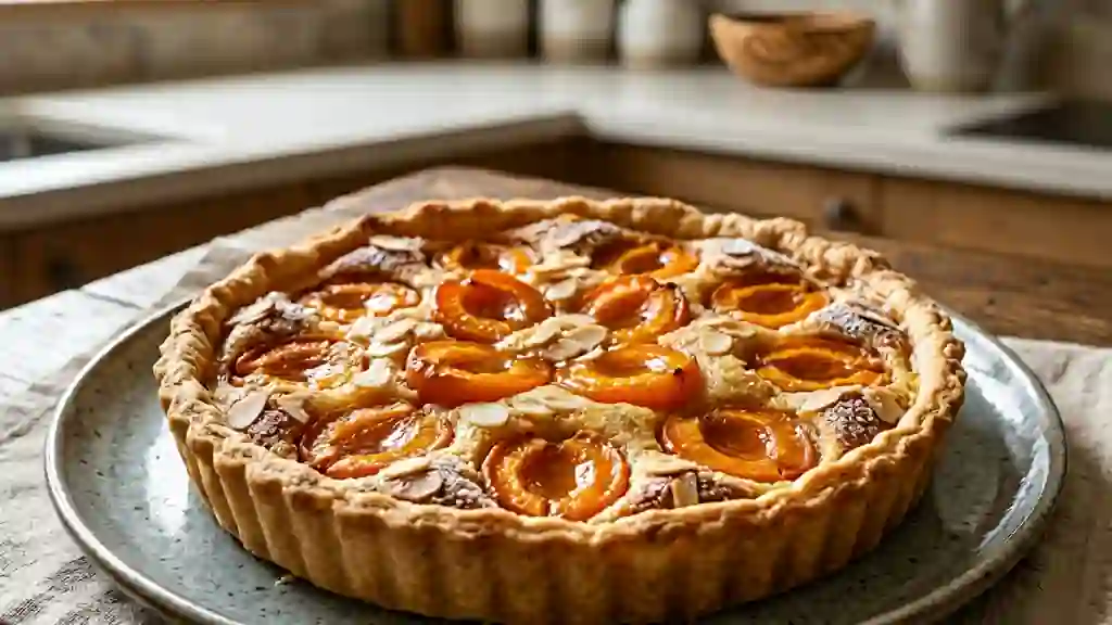 Tarte abricots et crème d'amandes onctueuse - Photo de présentation