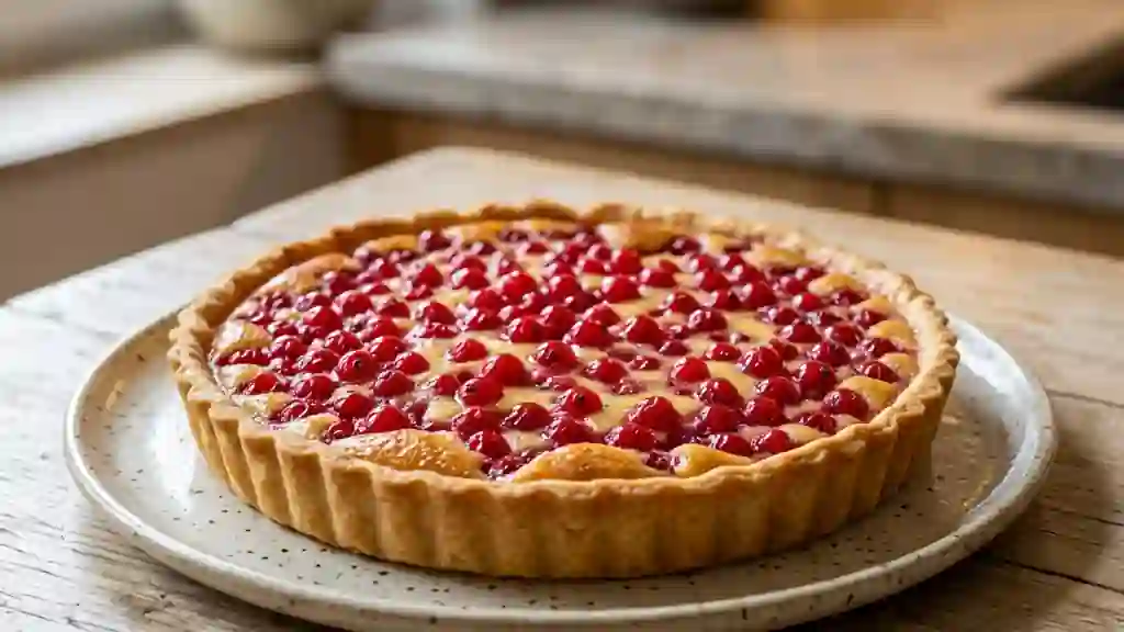 Tarte aux groseilles acidulée et fondante - Photo de présentation
