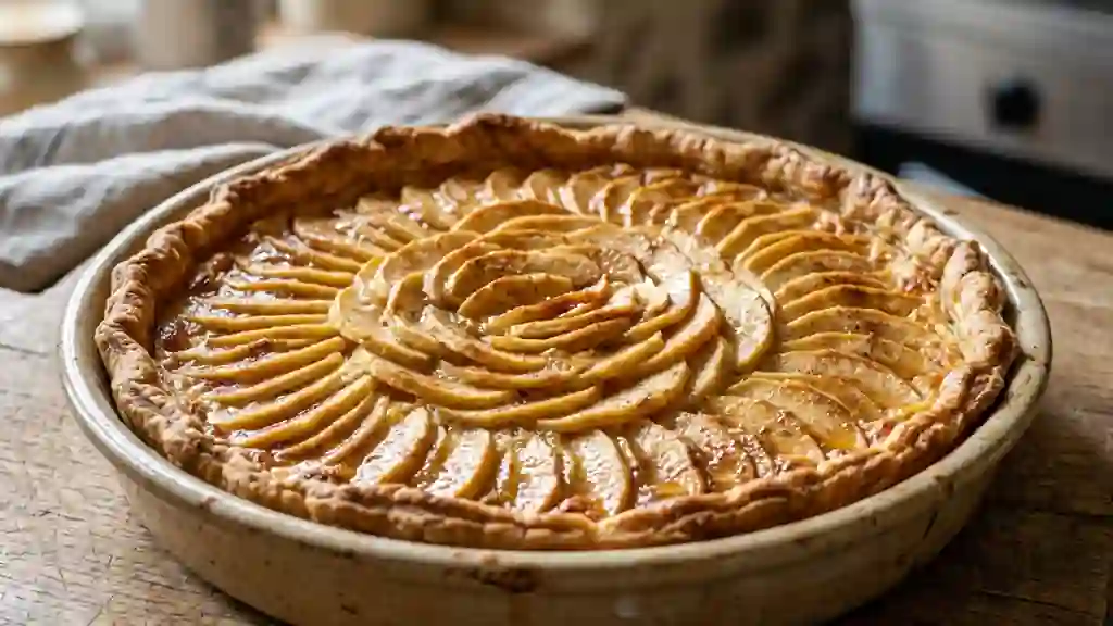 Tarte aux pommes suisse fondante - Photo de présentation