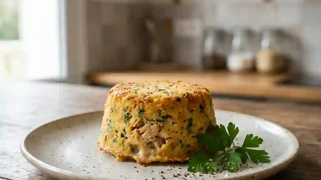 Timbale de thon fondante au persil - Photo de présentation