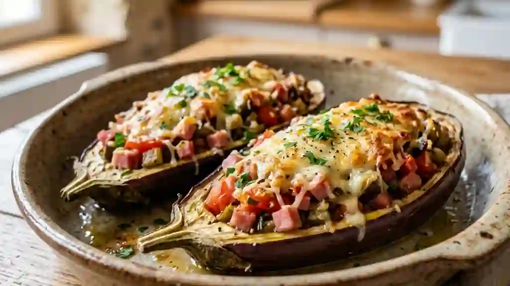 Aubergines à la landaise fondantes et gratinées - Photo de présentation