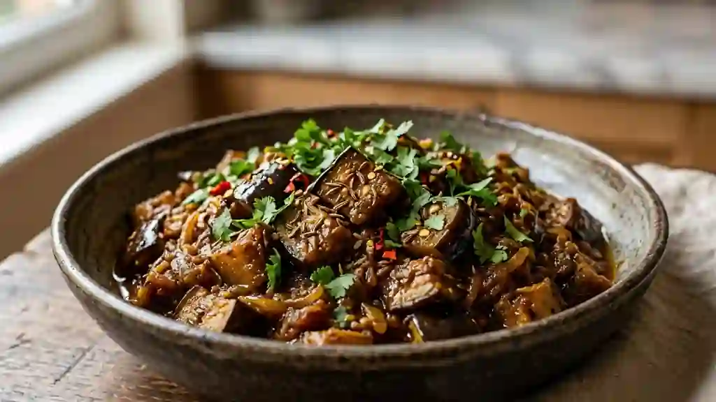 Aubergines Fondantes aux Épices Indiennes - Photo de présentation