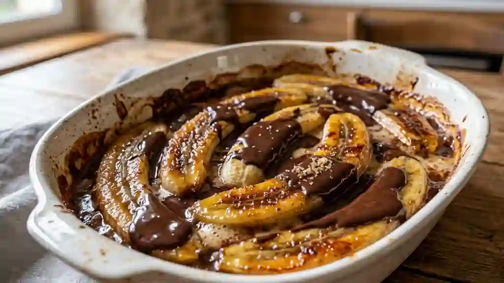 Bananes Rôties au Chocolat Fondant - Photo de présentation