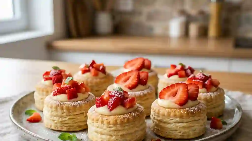 Bouchées Croustillantes Fraise et Vanille - Photo de présentation