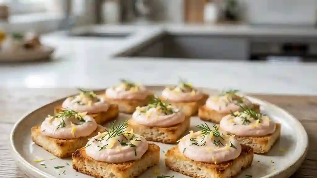 Toasts de Tarama Croustillants et Citronnés - Photo de présentation