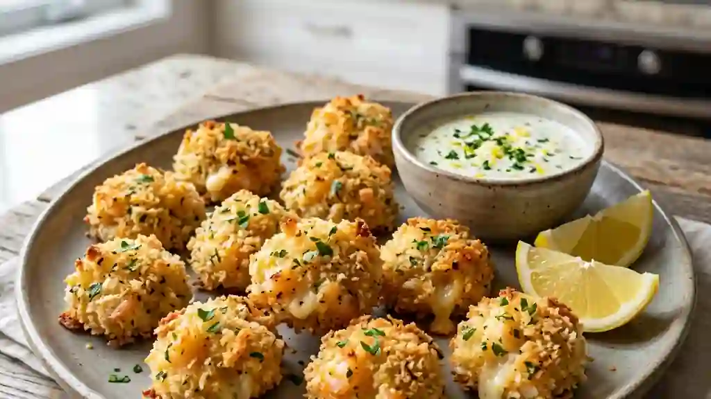 Croustillants de crevettes et mozzarella - Photo de présentation