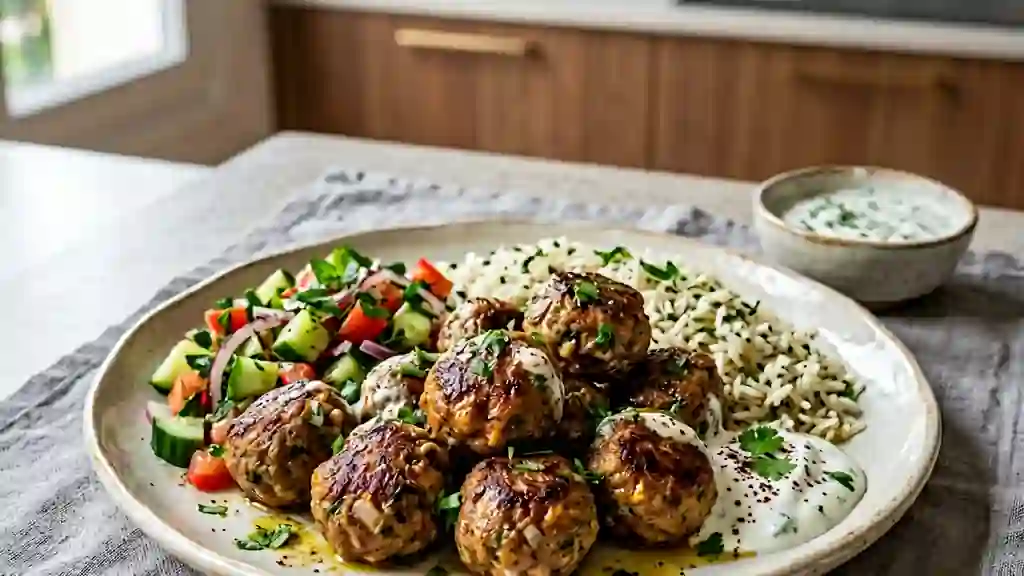 Boulettes orientales juteuses et épicées - Photo de présentation