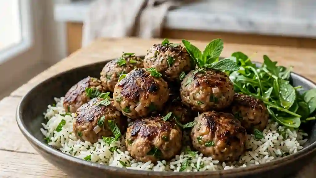 Boulettes de bœuf fondantes à la menthe - Photo de présentation