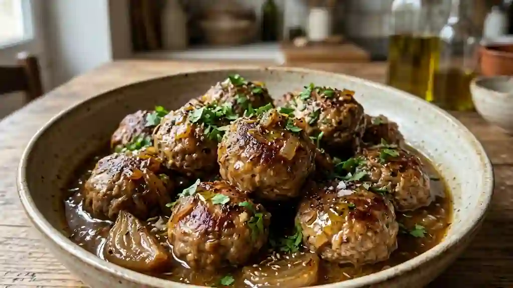 Boulettes de bœuf fondantes au cumin - Photo de présentation