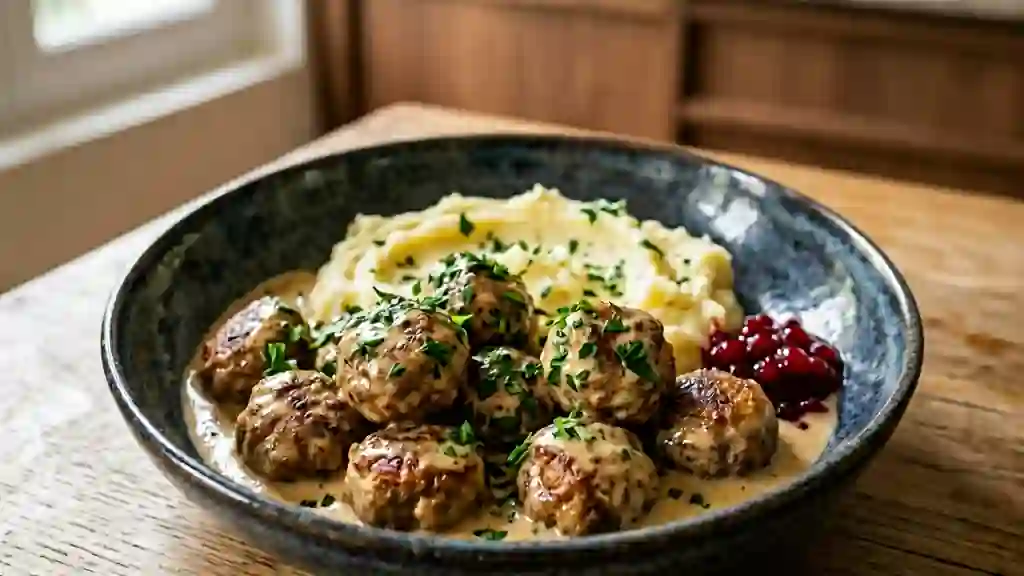 Boulettes scandinaves tendres à la crème - Photo de présentation