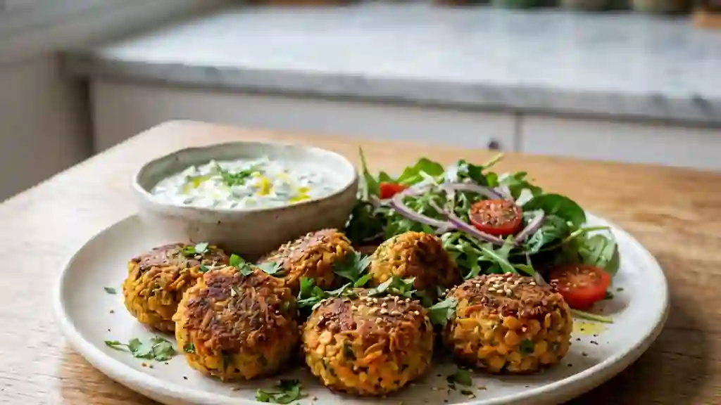 Boulettes de lentilles corail au cumin - Photo de présentation