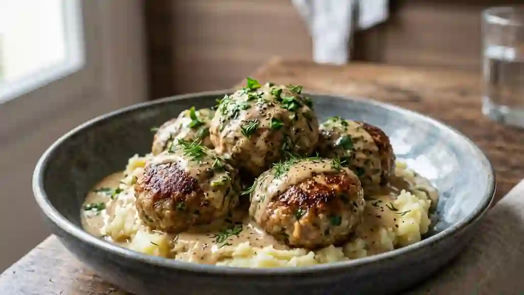 Boulettes russes fondantes à la crème - Photo de présentation