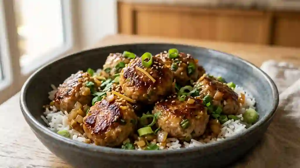 Boulettes de Porc Fondantes au Gingembre - Photo de présentation