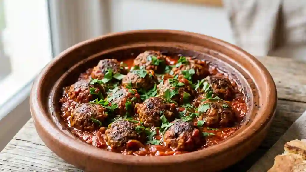 Kefta b'matecha : Boulettes de bœuf épicées - Photo de présentation