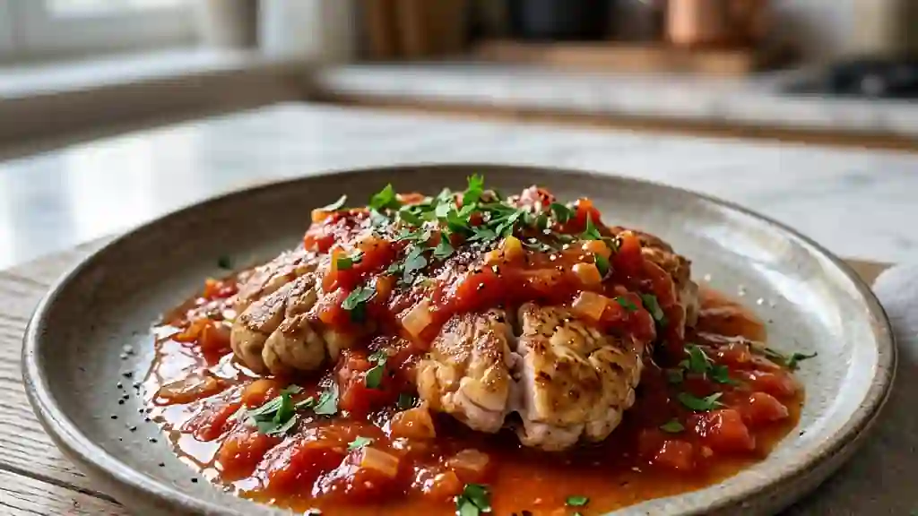 Cervelles de mouton au coulis de tomate fondant - Photo de présentation