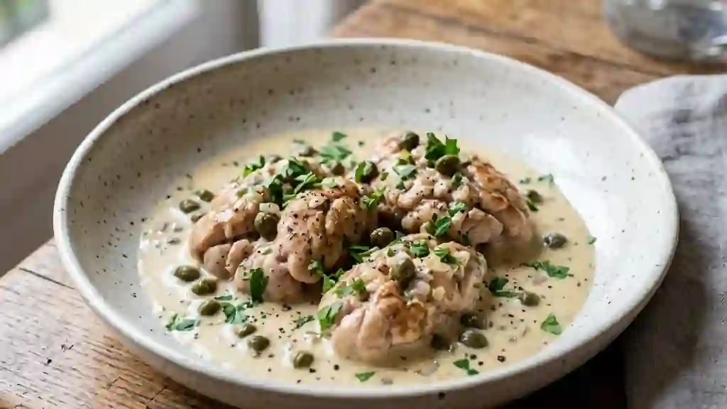 Cervelles de veau fondantes au beurre et câpres - Photo de présentation