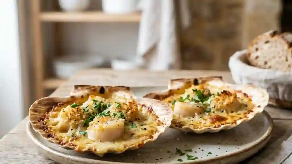 Saint-Jacques Dunkerquoises au Gratin Fondant - Photo de présentation