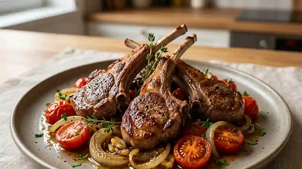 Côtelettes d'agneau juteuses au parfum de Provence - Photo de présentation