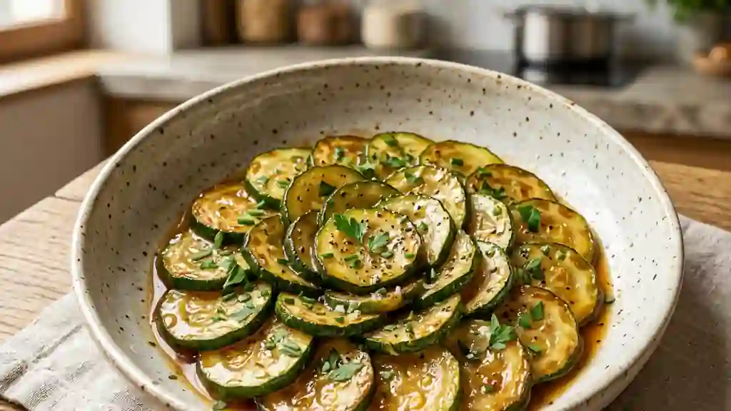 Courgettes fondantes à l'aigre-doux - Photo de présentation