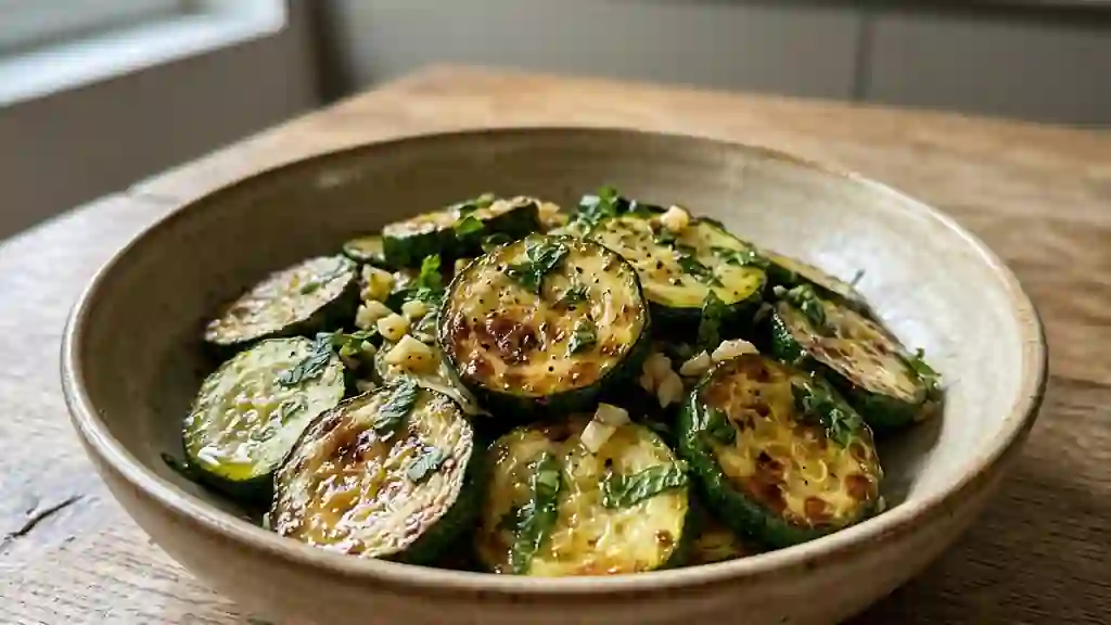 Courgettes fondantes à la menthe fraîche - Photo de présentation