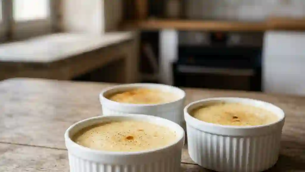 Crème aux œufs fondante à la vanille - Photo de présentation