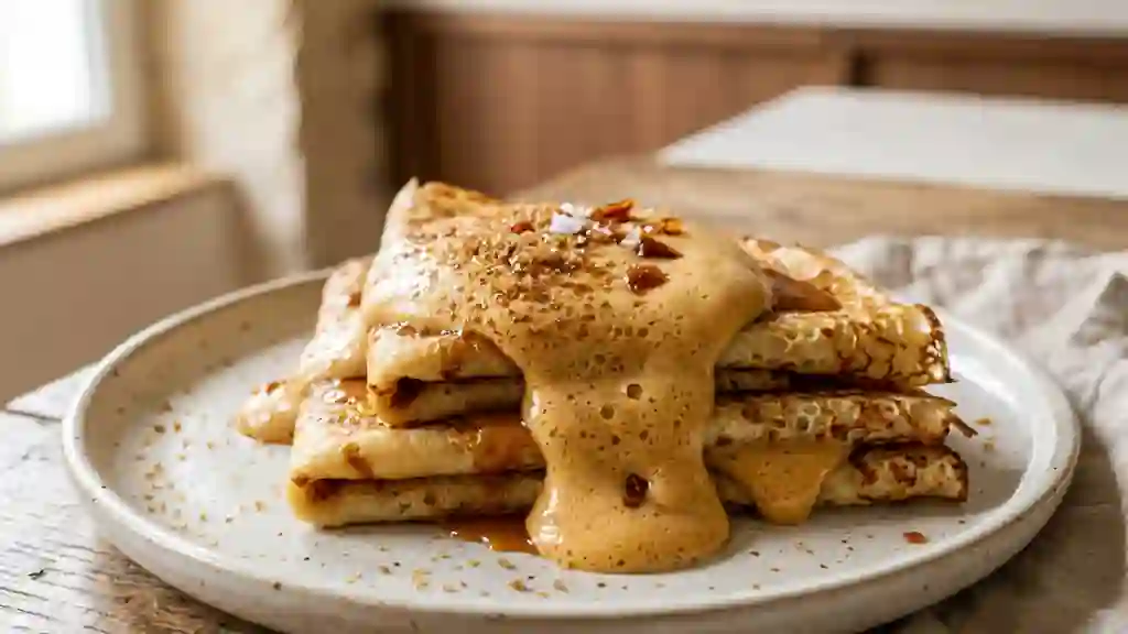 Crêpes Moelleuses au Caramel Onctueux - Photo de présentation