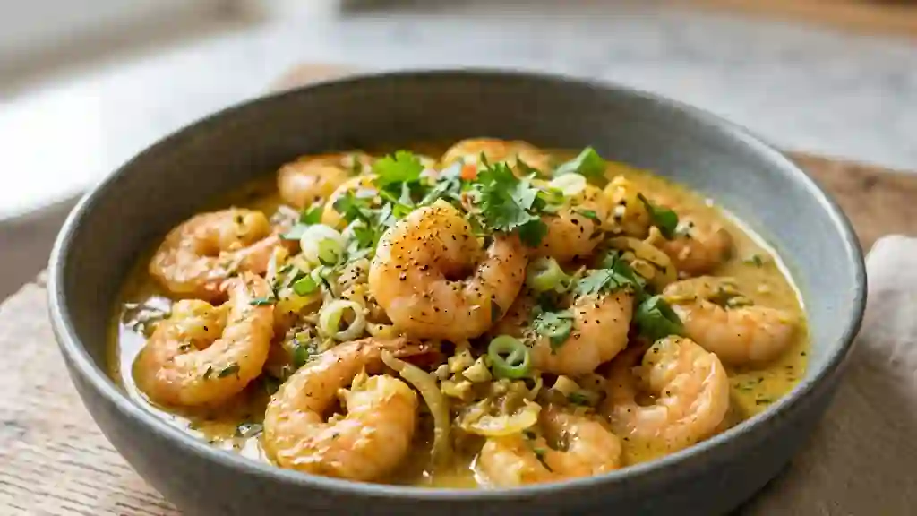 Crevettes au Curry Coco Onctueuses et Parfumées - Photo de présentation