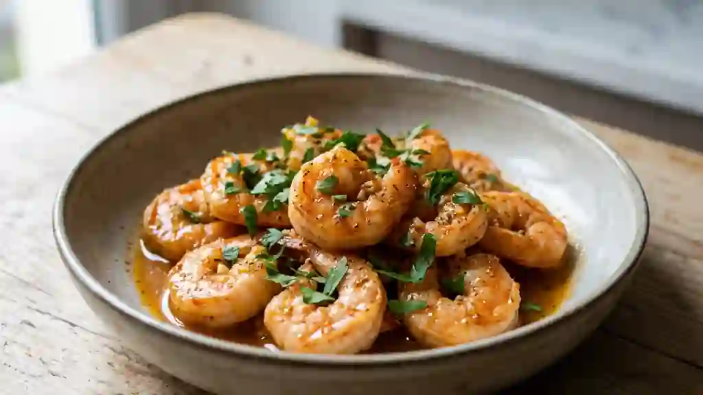 Crevettes sautées au paprika et Calvados - Photo de présentation