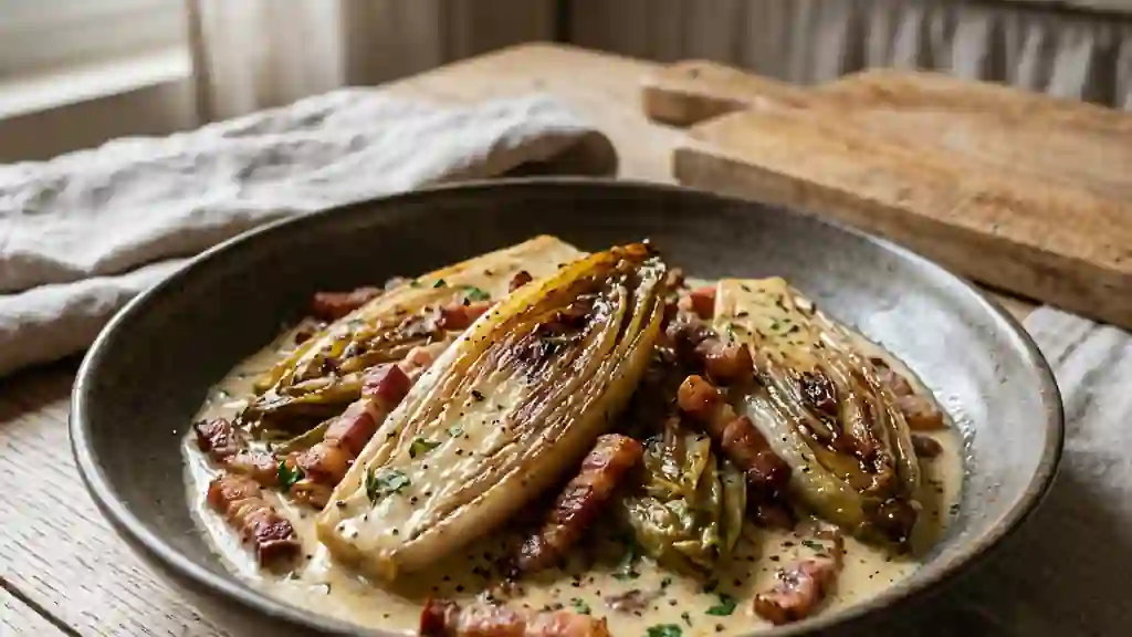 Endives Fondantes aux Lardons Fumés - Photo de présentation