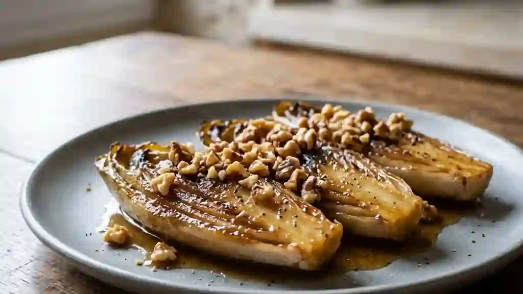 Endives Braisées au Miel et Noix Croquantes - Photo de présentation