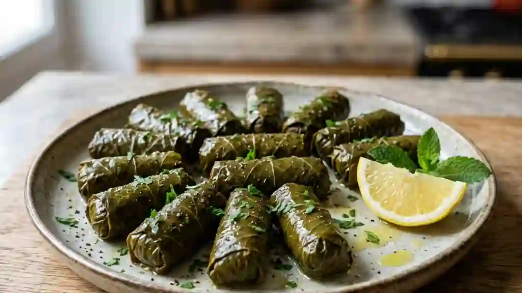 Dolmas fondants au bœuf et menthe - Photo de présentation