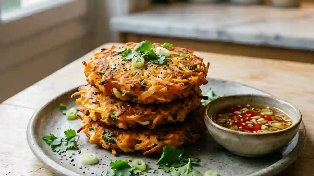 Galettes de patate douce croustillantes - Photo de présentation