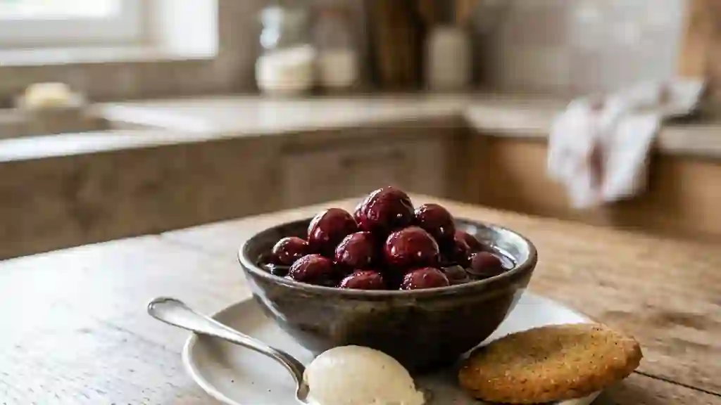 Griottes Fondantes au Kirsch et Cannelle - Photo de présentation