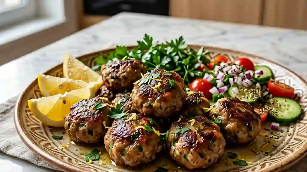 Keftedes Grillées au Citron - Photo de présentation