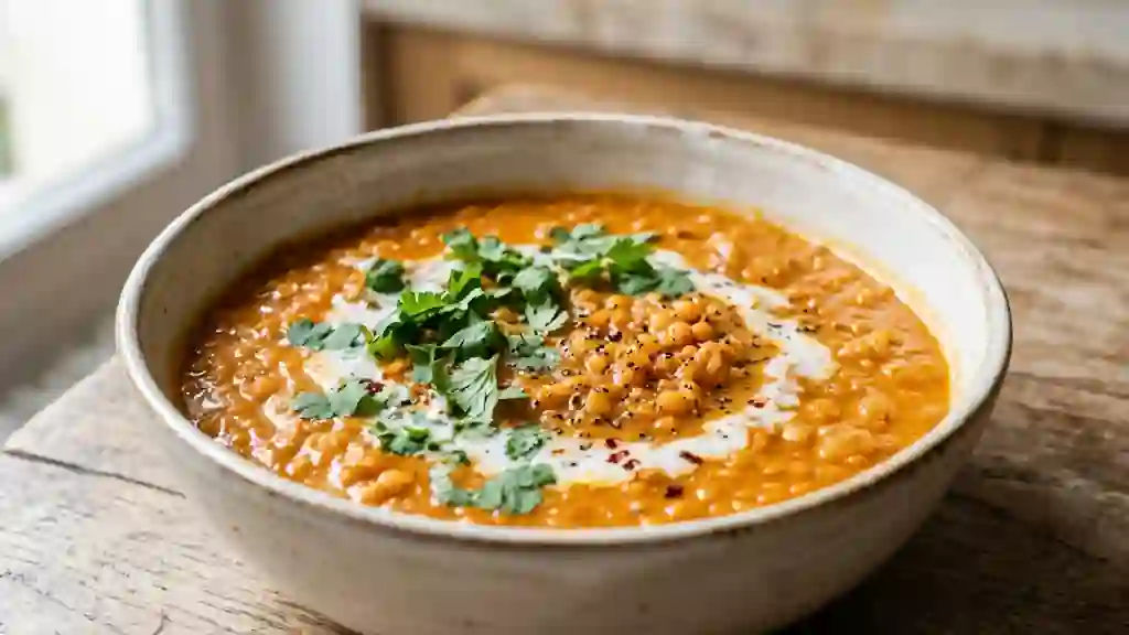Dhal crémeux lentilles corail et coco - Photo de présentation
