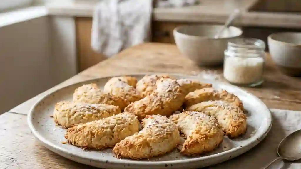 Sablés fondants à la noix de coco - Photo de présentation