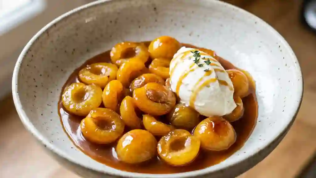 Mirabelles confites au caramel onctueux - Photo de présentation