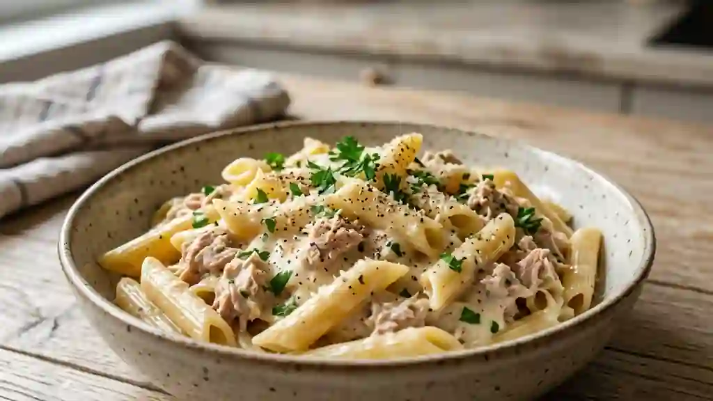Pâtes au Thon et Béchamel Onctueuse - Photo de présentation