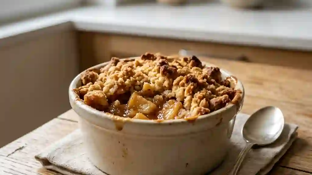 Streusel de pommes fondant et croustillant - Photo de présentation
