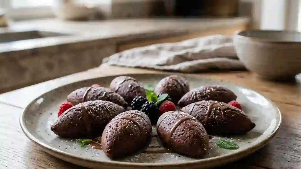 Quenelles au chocolat noir fondantes - Photo de présentation