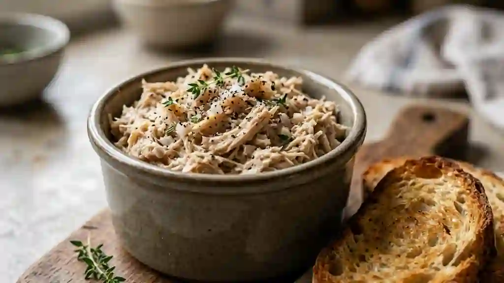 Rillettes de poule fondantes et onctueuses - Photo de présentation