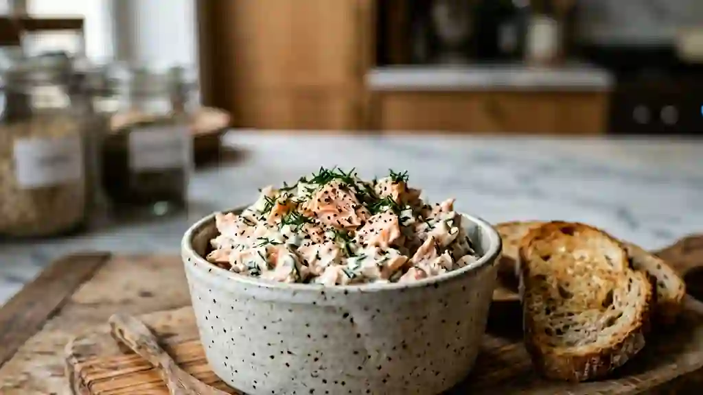 Rillettes de saumon onctueuses à l'aneth frais - Photo de présentation