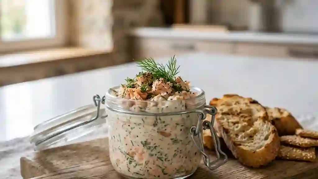 Rillettes de saumon fondantes à l'aneth - Photo de présentation