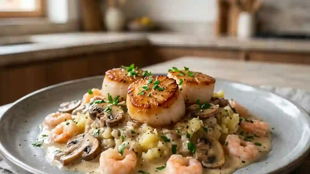 Saint-Jacques Fondantes et Crevettes Onctueuses - Photo de présentation