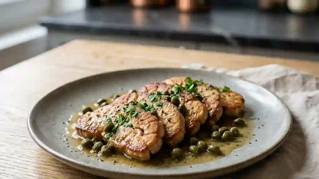 Cervelle de veau fondante aux câpres et citron - Photo de présentation