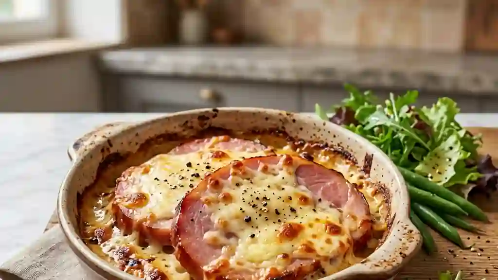 Jambon Gratiné à la Crème et Moutarde - Photo de présentation