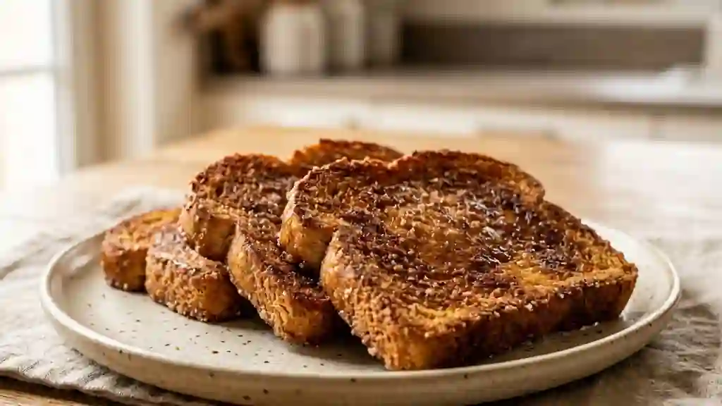 Tartines croustillantes cannelle et vanille - Photo de présentation